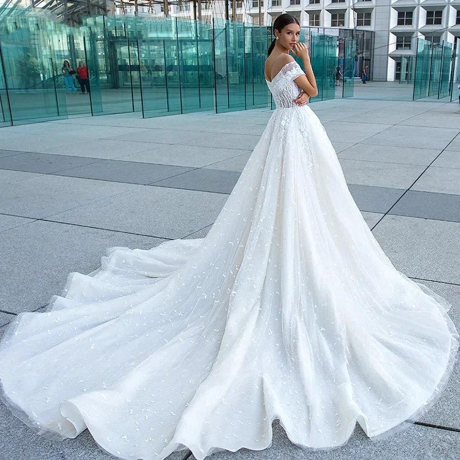 Sexy Sweetheart Lace Wedding Dresses Women&