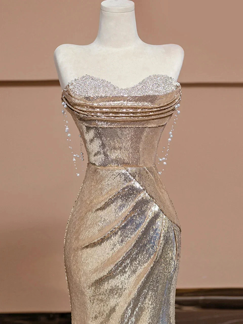 Sparkly Mermaid Sequins Sweetheart Prom Dress Evening Dress Y7612 by simplepromdress