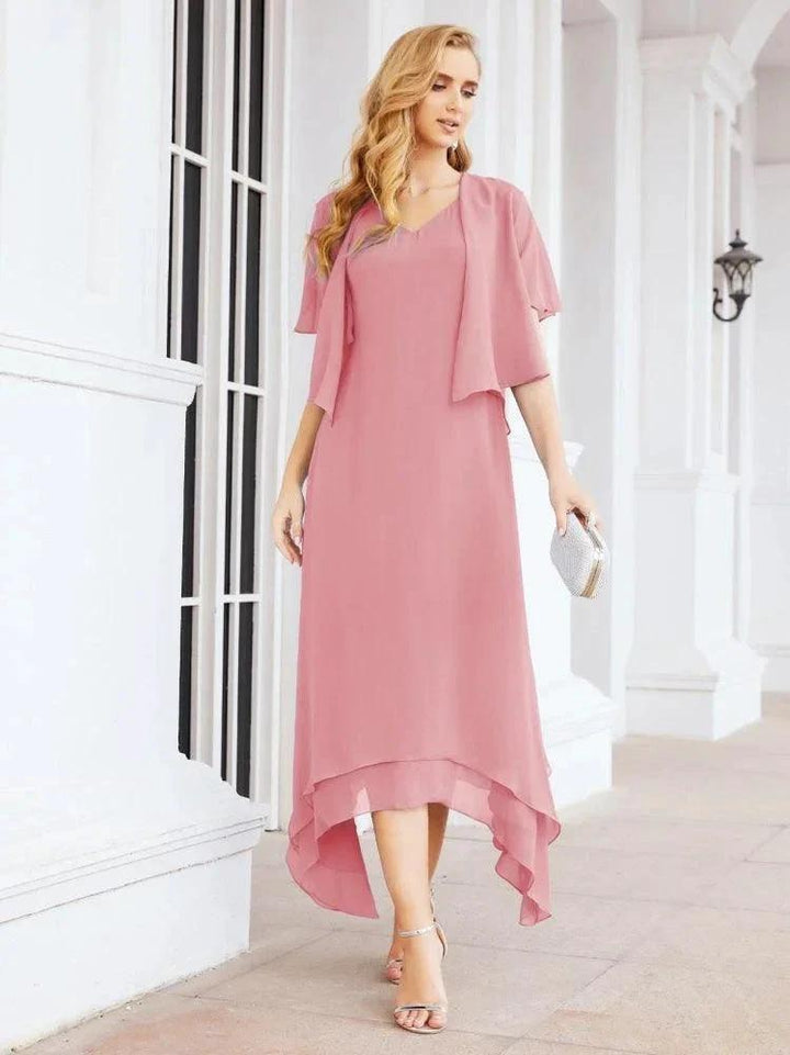 Sunnderly Two-Piece A-line Mother of The Bride Dress Formal Party Gown Dress SY28073 by numbersea