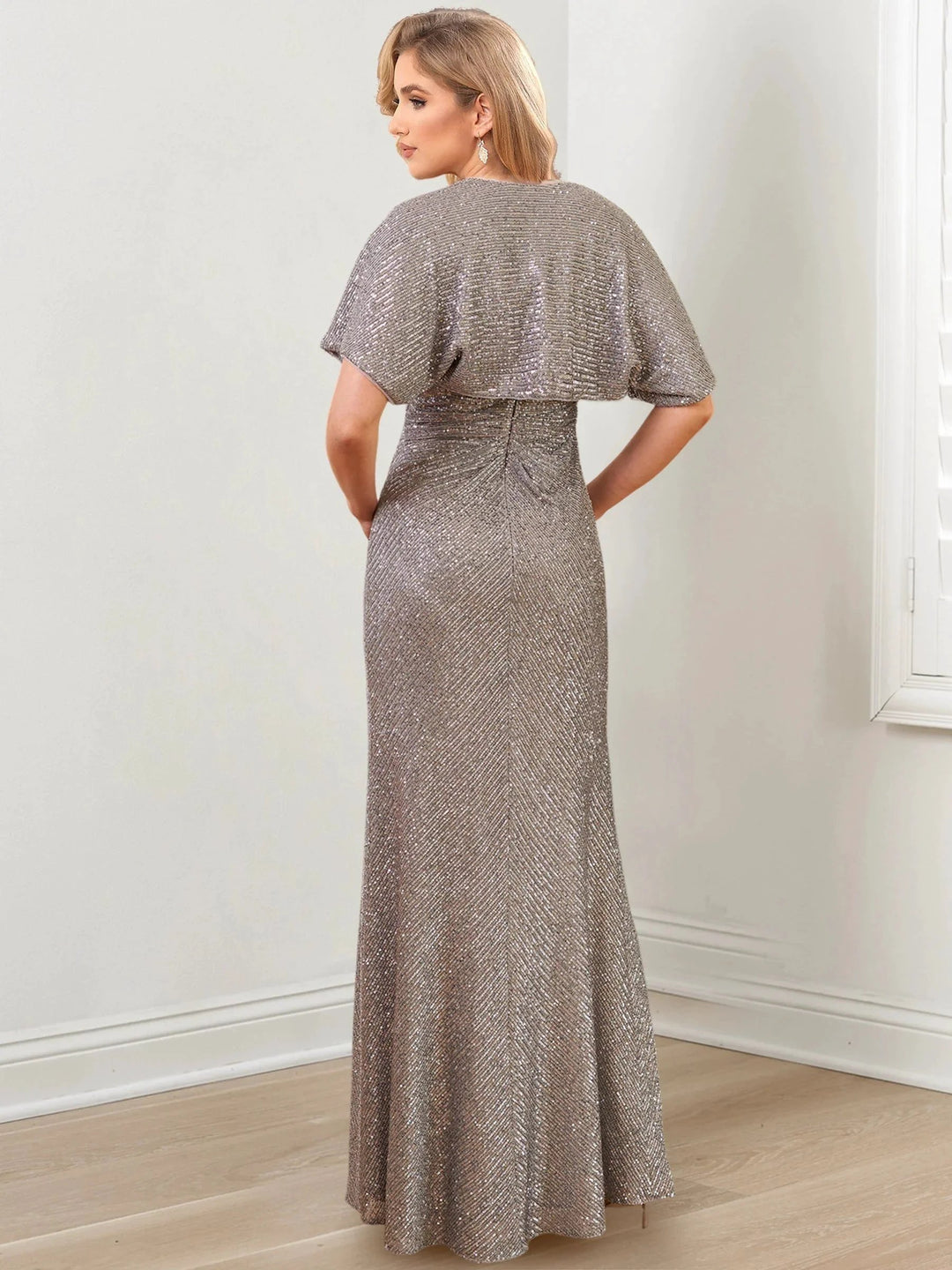 Sheath/Column One-Shoulder Floor-Length Mother of the Bride Dresses by Dreamylily