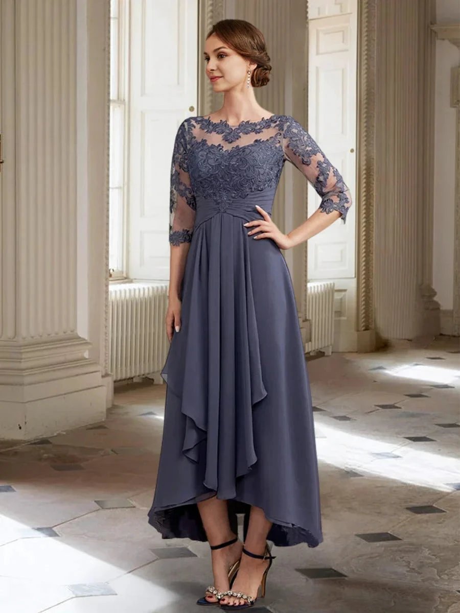 A-Line/Princess Long Sleeves Mother of the Bride Dresses with Applique by Dreamylily