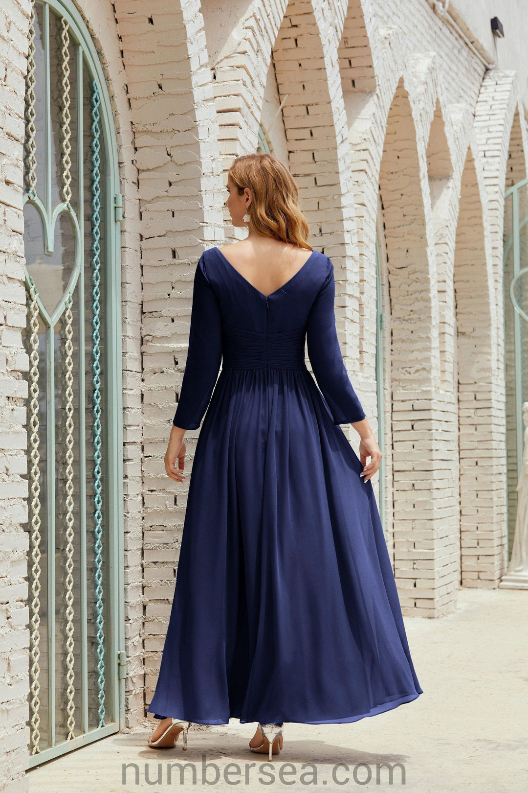 Numbersea Bridesmaid Dress Chiffon Formal Party Dress Evening Dress 28016 by numbersea
