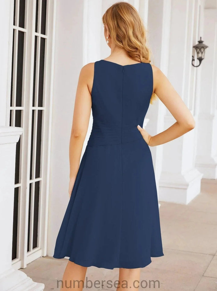 Sunnderly Mother of The Bride Dresses Prom Dress Casual Pleated Dress SY28065 by numbersea