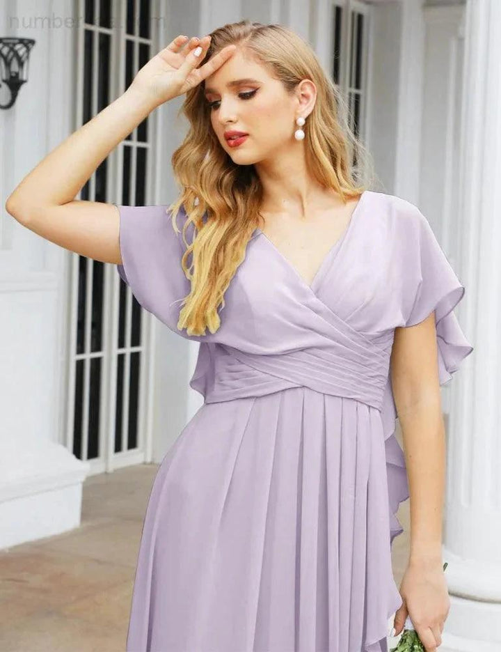Numbersea Bridesmaid Dresses Backless Formal Prom Gowns for Evening Party Mother of The Bride Dress 28040 by numbersea