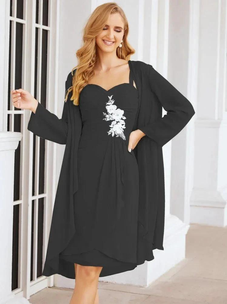 Sunnderly Mother of The Bride Groom Dresses Lace Appliques for Wedding Guest SY28066 by numbersea
