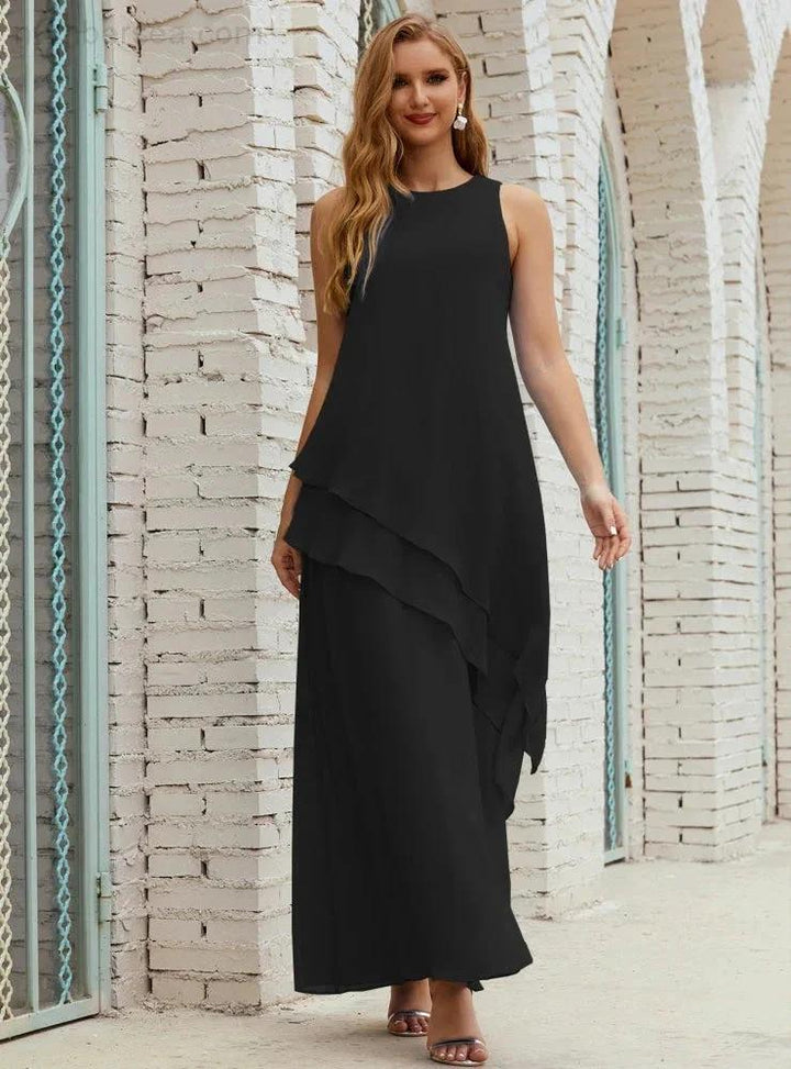 Chiffon Long Plus Size Mother of Bride Dresses Formal Bridesmaid Prom Gown SY28019 by numbersea