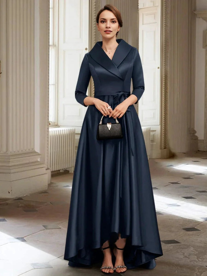 A-Line/Princess Long Sleeves Mother of the Bride Dresses with Pockets &amp; Belt by Dreamylily