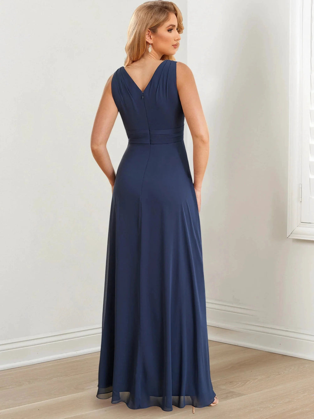 A-Line/Princess V-Neck Floor-Length Mother of the Bride Dresses by Dreamylily