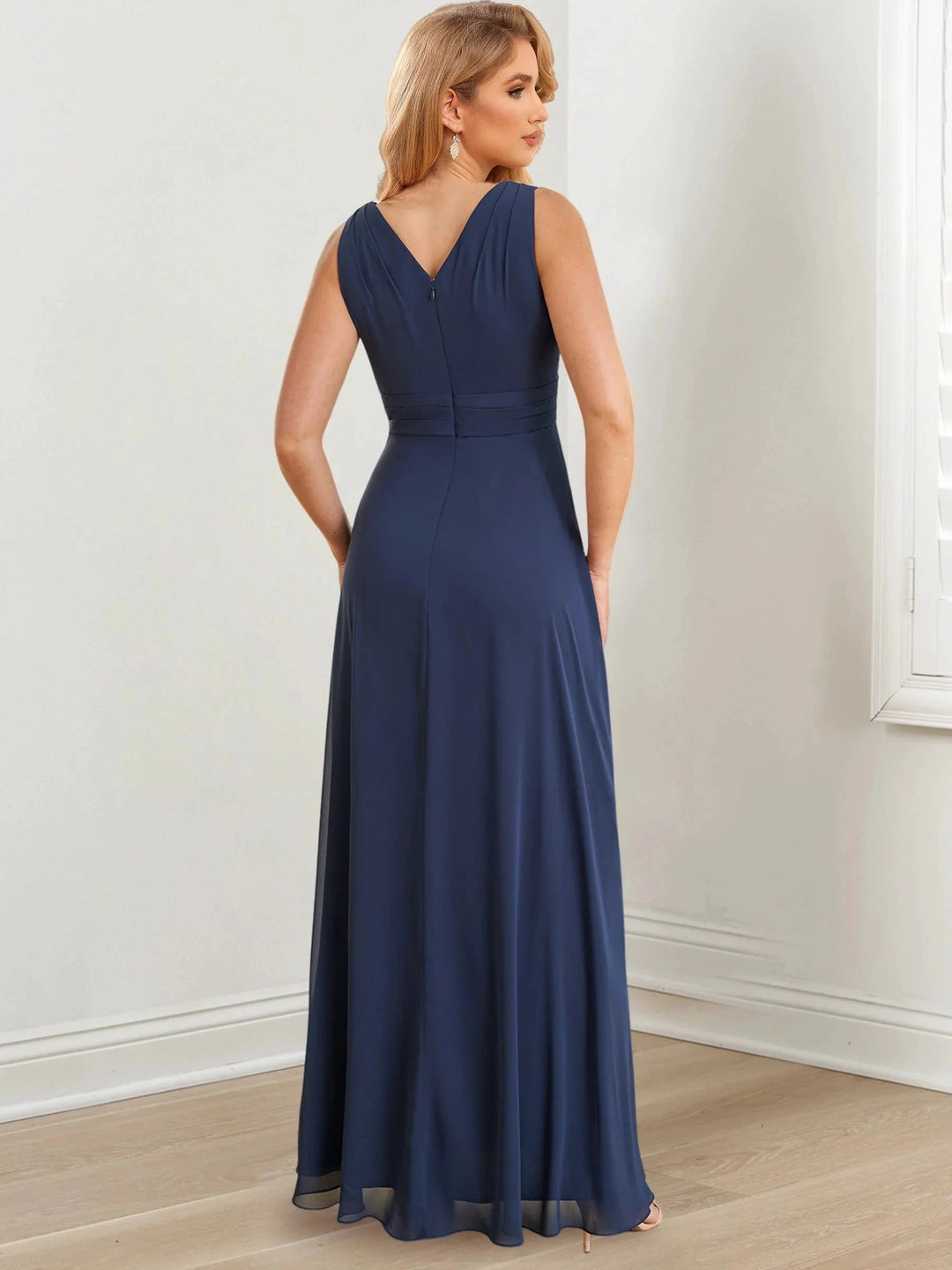 A-Line/Princess V-Neck Floor-Length Mother of the Bride Dresses by Dreamylily