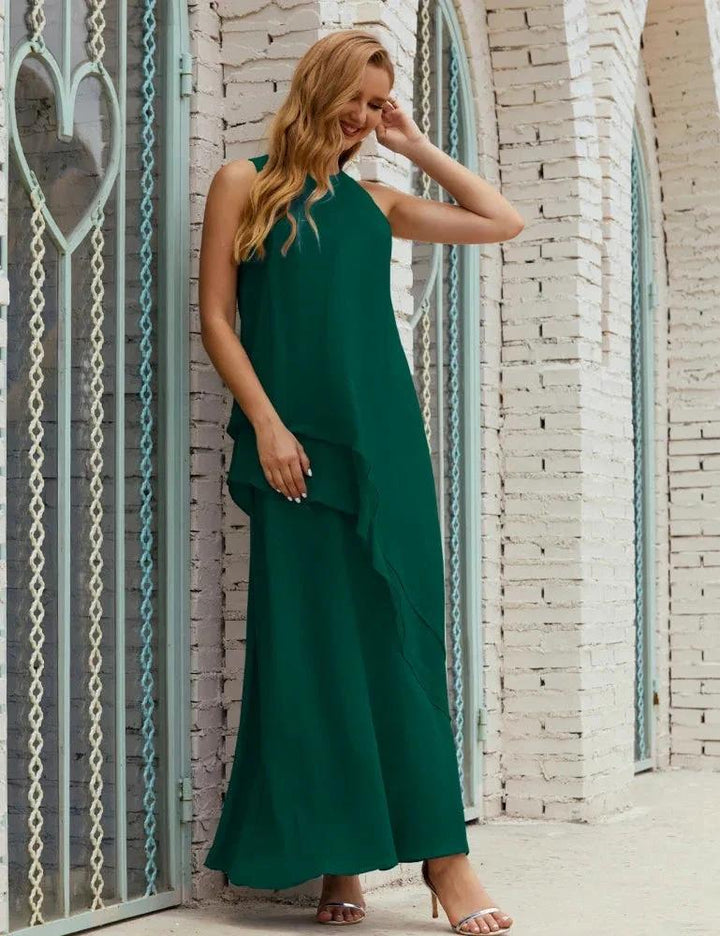 Chiffon Long Plus Size Mother of Bride Dresses Formal Bridesmaid Prom Gown SY28019 by numbersea