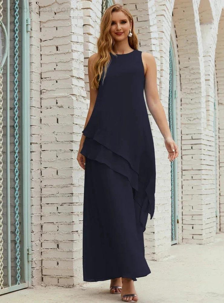 Chiffon Long Plus Size Mother of Bride Dresses Formal Bridesmaid Prom Gown SY28019 by numbersea