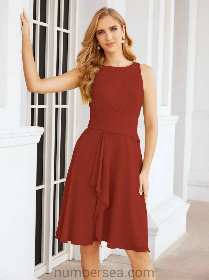 Sunnderly Mother of The Bride Dresses Prom Dress Casual Pleated Dress SY28065 by numbersea