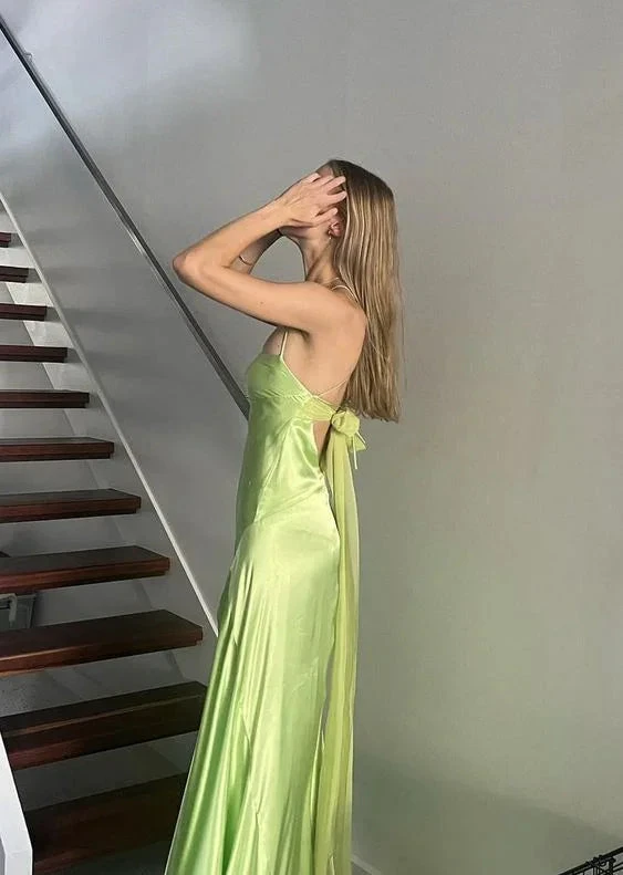 Elegant Green Vintage Long Prom Dress Formal Evening Dress Y7421 by simplepromdress