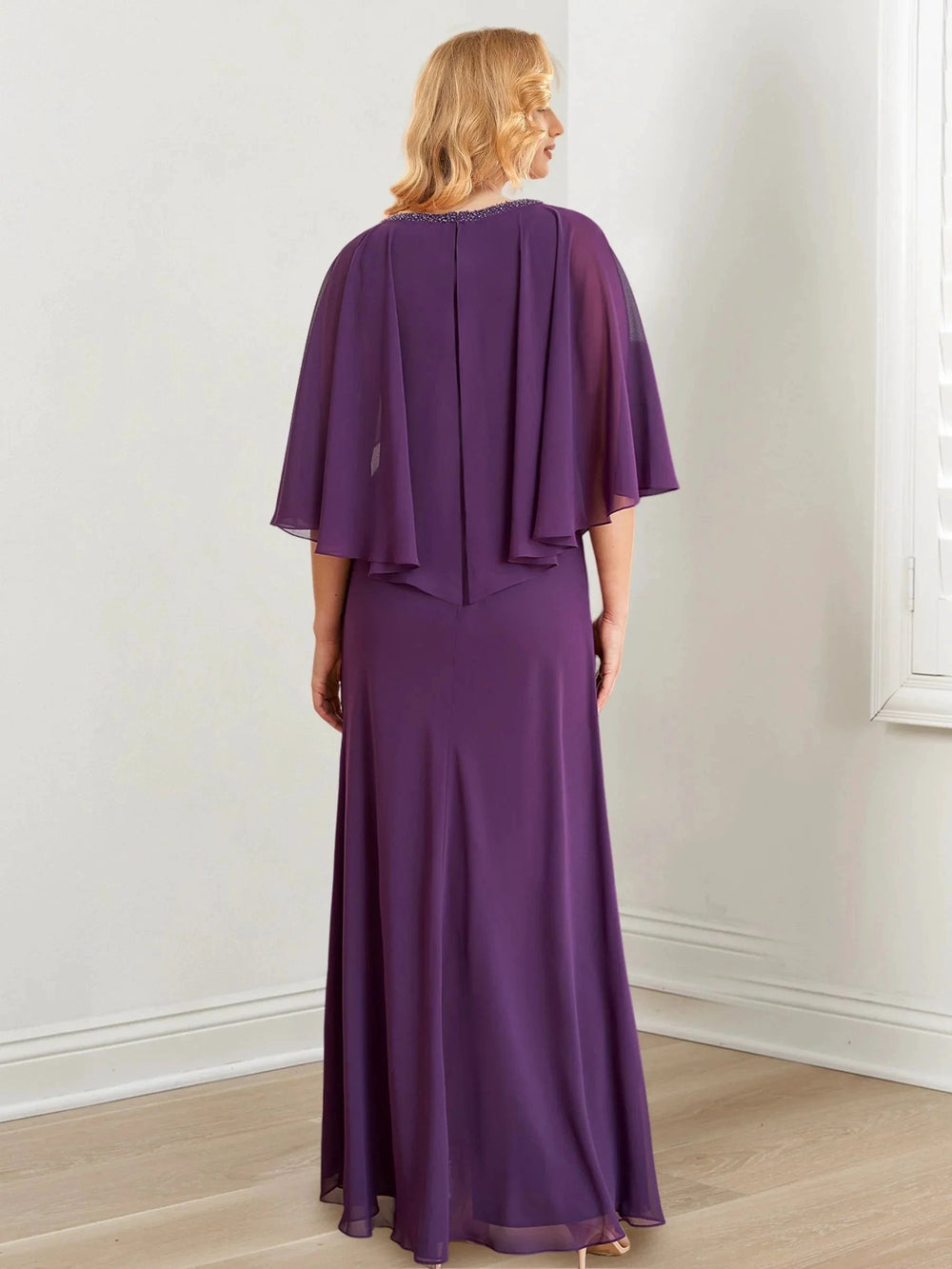 A-Line/Princess V-Neck Floor-Length Mother of the Bride Dresses by Dreamylily
