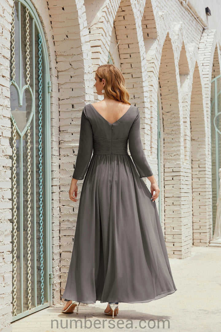 Numbersea Bridesmaid Dress Chiffon Formal Party Dress Evening Dress 28016 by numbersea