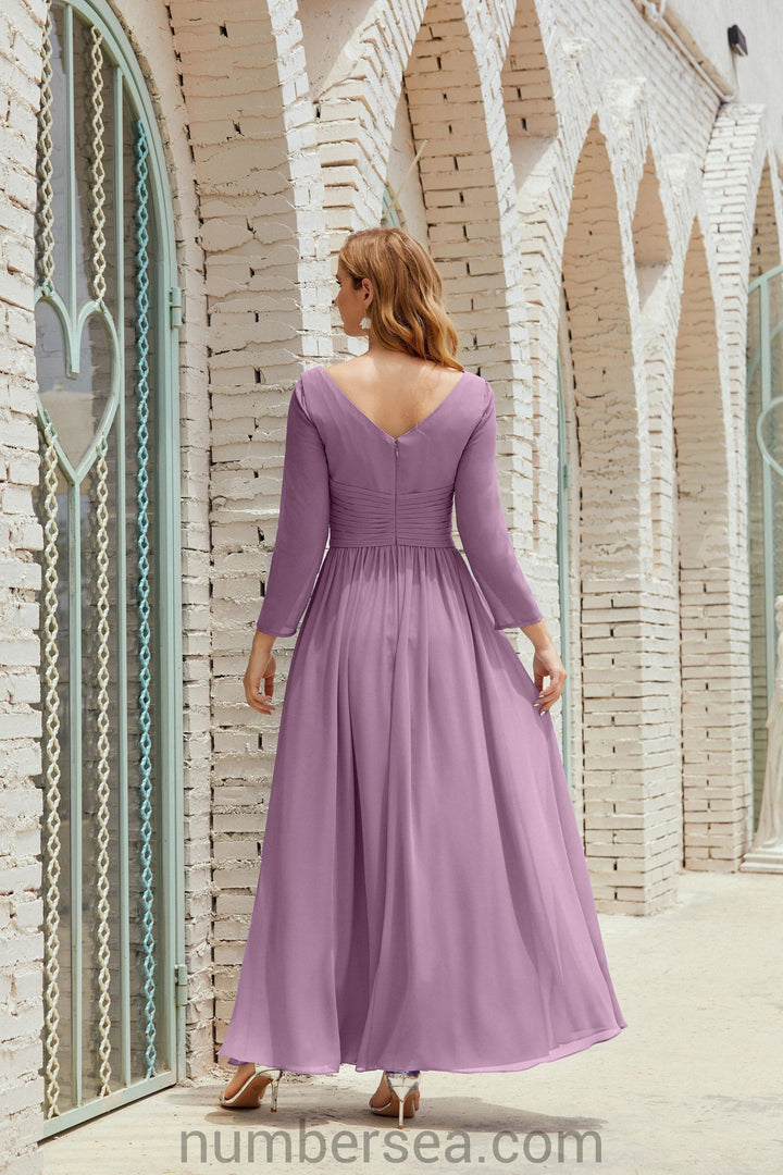 Numbersea Bridesmaid Dress Chiffon Formal Party Dress Evening Dress 28016 by numbersea