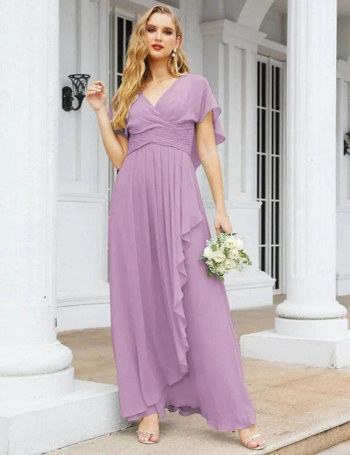 Numbersea Bridesmaid Dresses Backless Formal Prom Gowns for Evening Party Mother of The Bride Dress 28040 by numbersea