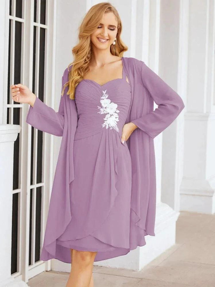Sunnderly Mother of The Bride Groom Dresses Lace Appliques for Wedding Guest SY28066 by numbersea