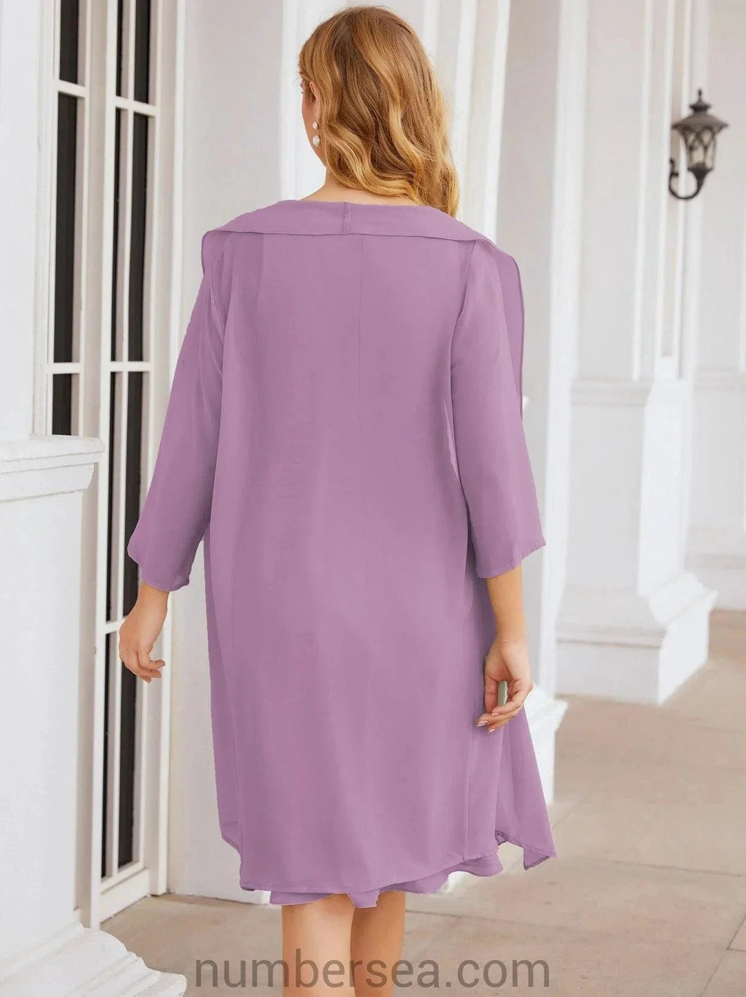 Sunnderly Mother of The Bride Dresses Prom Dress Casual Pleated Dress SY28065 by numbersea