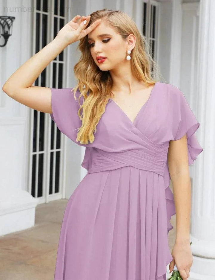 Numbersea Bridesmaid Dresses Backless Formal Prom Gowns for Evening Party Mother of The Bride Dress 28040 by numbersea
