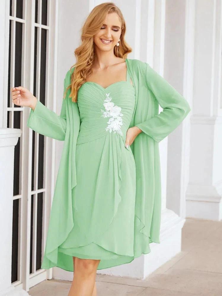 Sunnderly Mother of The Bride Groom Dresses Lace Appliques for Wedding Guest SY28066 by numbersea