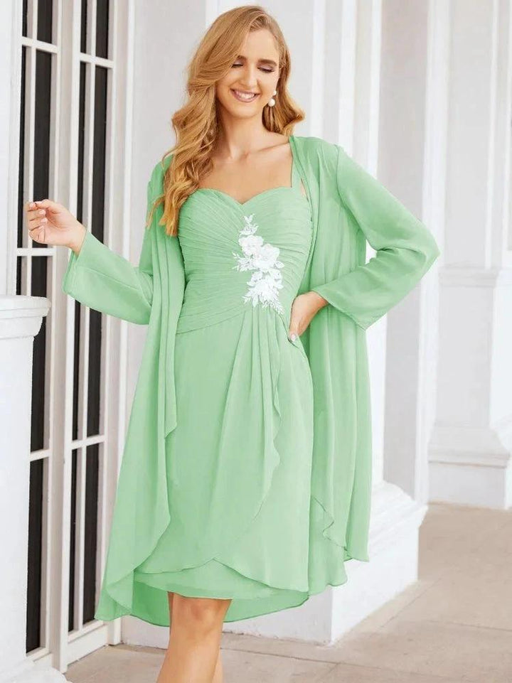 Sunnderly Mother of The Bride Groom Dresses Lace Appliques for Wedding Guest SY28066 by numbersea