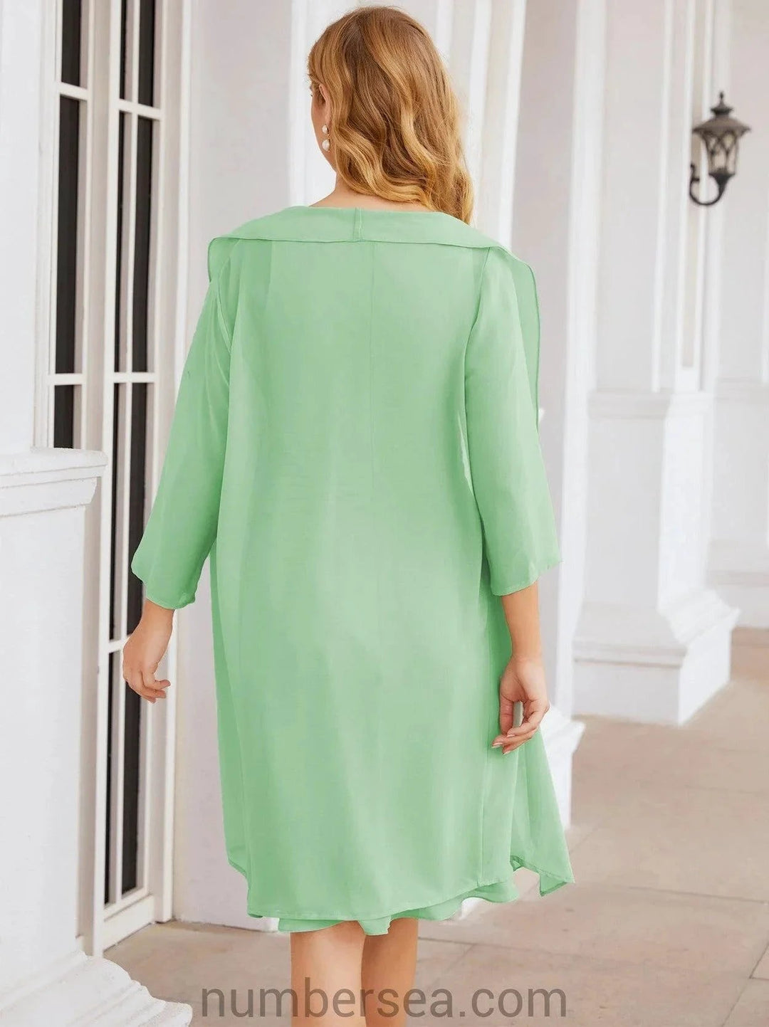 Sunnderly Mother of The Bride Dresses Prom Dress Casual Pleated Dress SY28065 by numbersea
