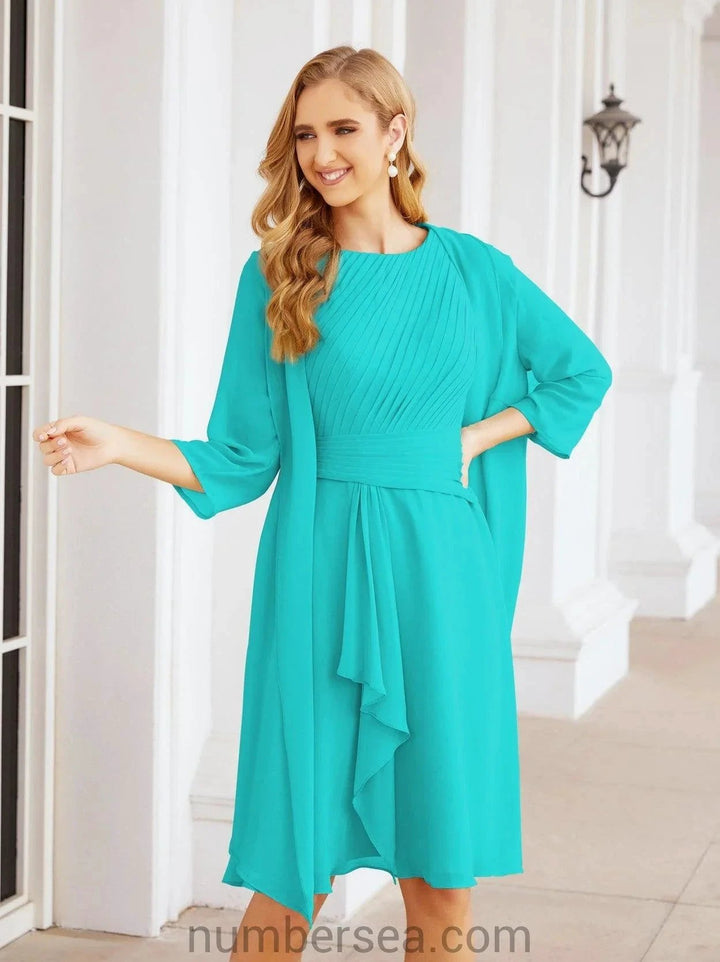 Sunnderly Mother of The Bride Dresses Prom Dress Casual Pleated Dress SY28065 by numbersea