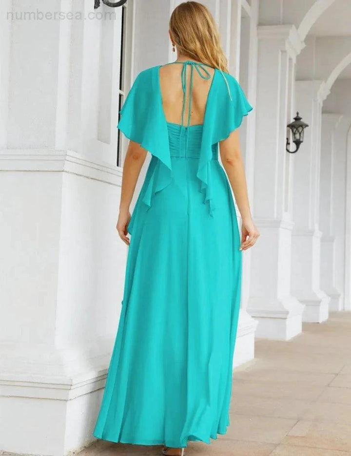 Numbersea Bridesmaid Dresses Backless Formal Prom Gowns for Evening Party Mother of The Bride Dress 28040 by numbersea
