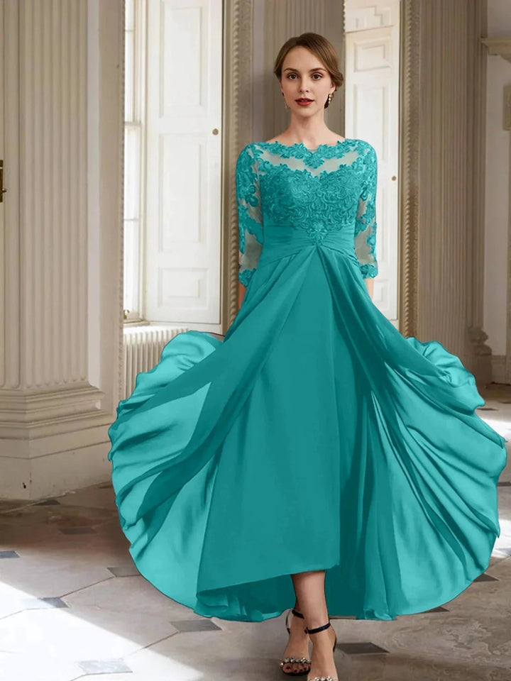 A-Line/Princess Long Sleeves Mother of the Bride Dresses with Applique by Dreamylily
