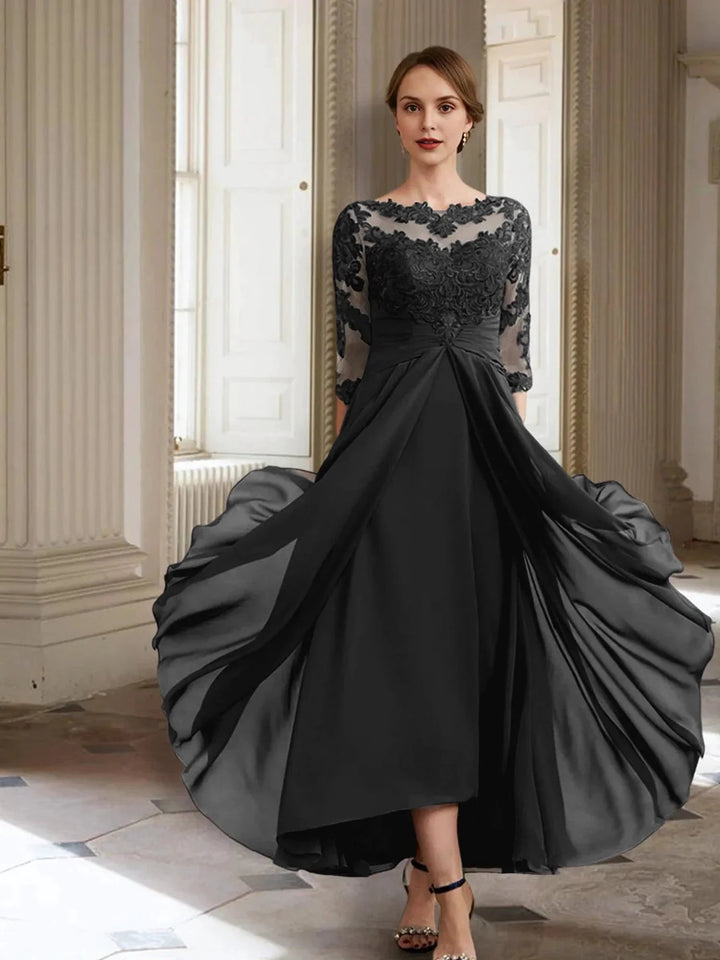 A-Line/Princess Long Sleeves Mother of the Bride Dresses with Applique by Dreamylily