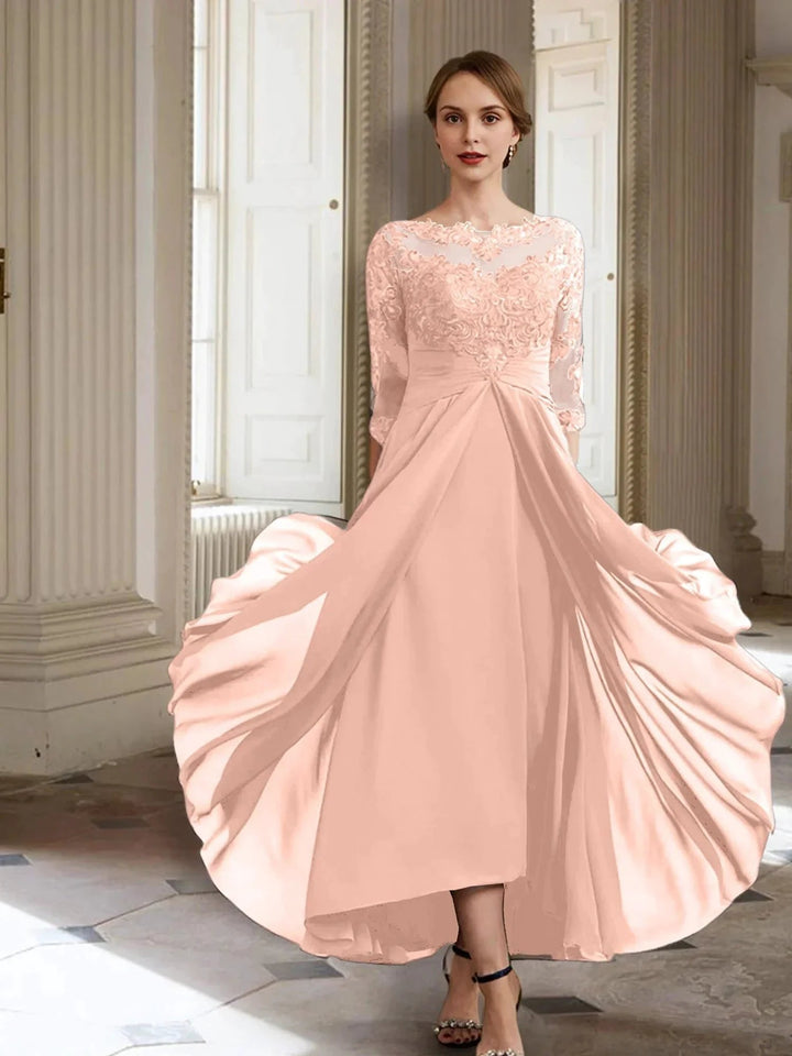 A-Line/Princess Long Sleeves Mother of the Bride Dresses with Applique by Dreamylily