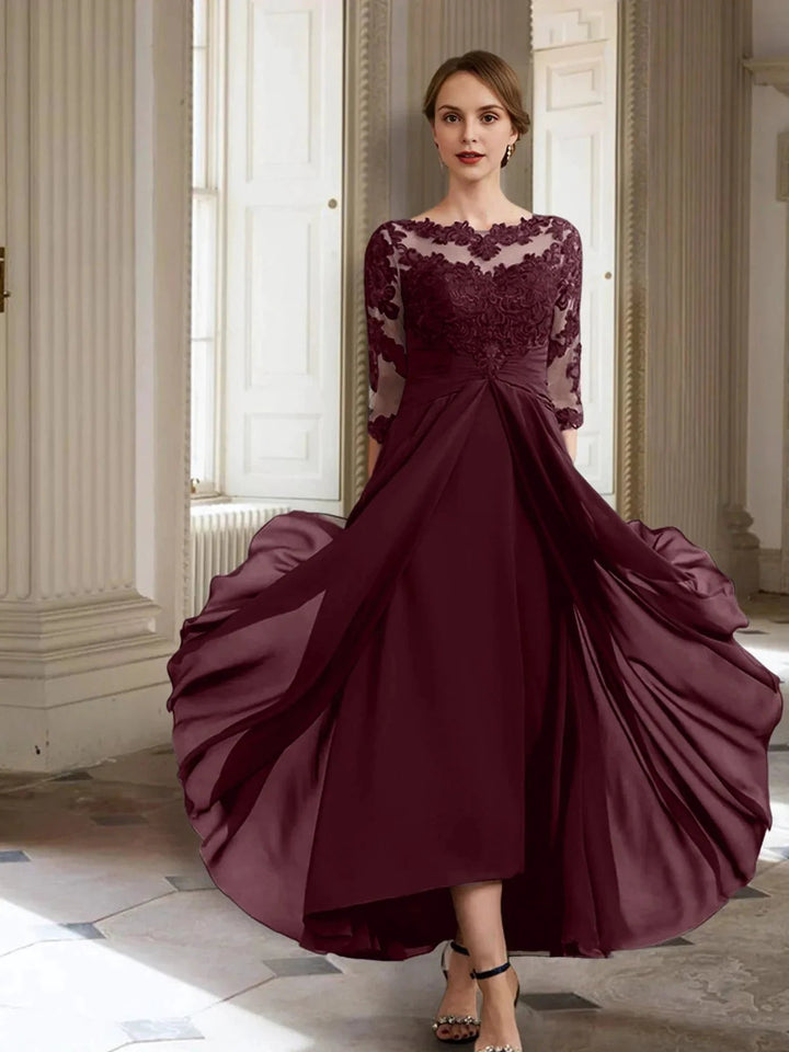 A-Line/Princess Long Sleeves Mother of the Bride Dresses with Applique by Dreamylily