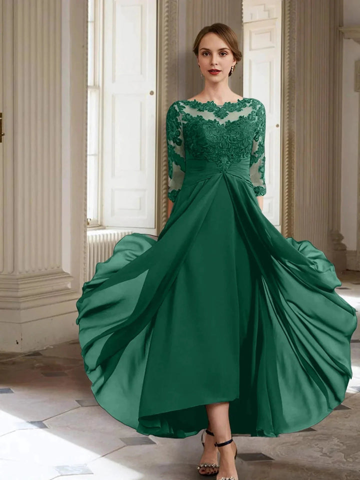 A-Line/Princess Long Sleeves Mother of the Bride Dresses with Applique by Dreamylily