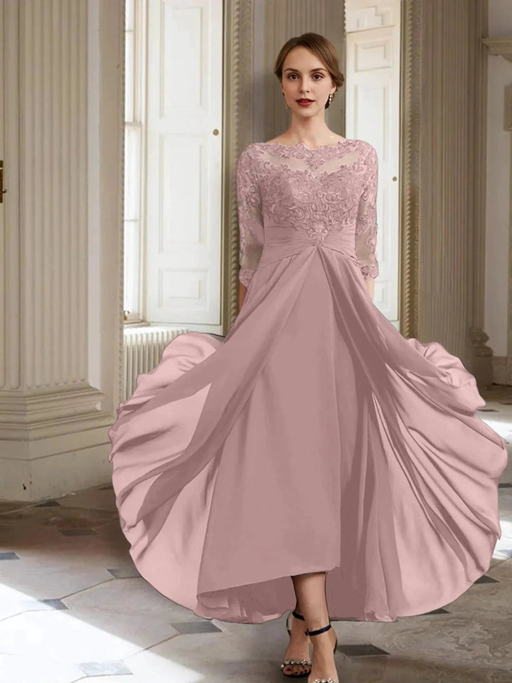 A-Line/Princess Long Sleeves Mother of the Bride Dresses with Applique by Dreamylily