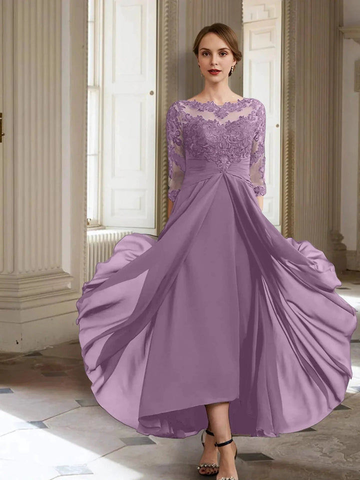 A-Line/Princess Long Sleeves Mother of the Bride Dresses with Applique by Dreamylily