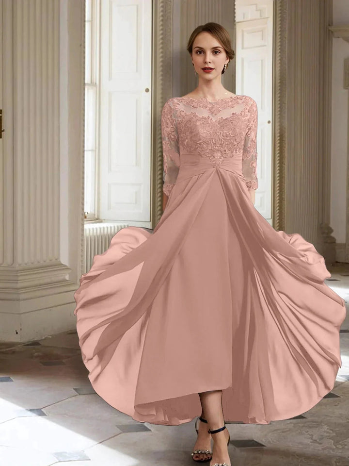 A-Line/Princess Long Sleeves Mother of the Bride Dresses with Applique by Dreamylily