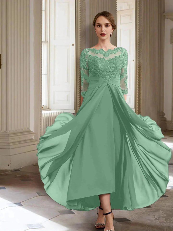 A-Line/Princess Long Sleeves Mother of the Bride Dresses with Applique by Dreamylily