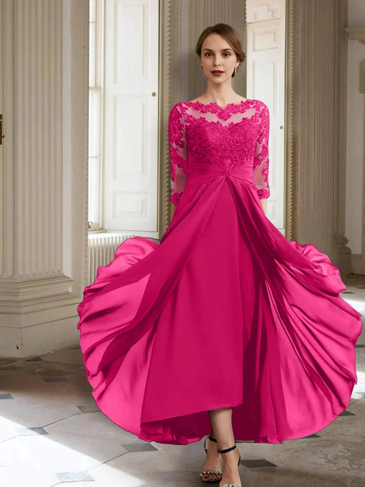 A-Line/Princess Long Sleeves Mother of the Bride Dresses with Applique by Dreamylily