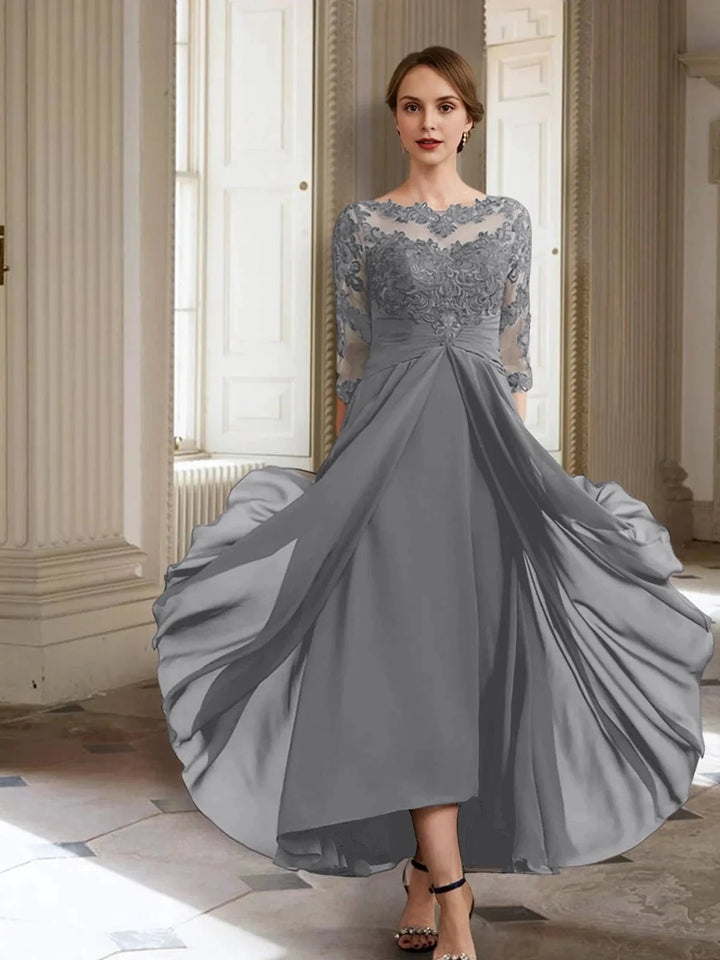 A-Line/Princess Long Sleeves Mother of the Bride Dresses with Applique by Dreamylily