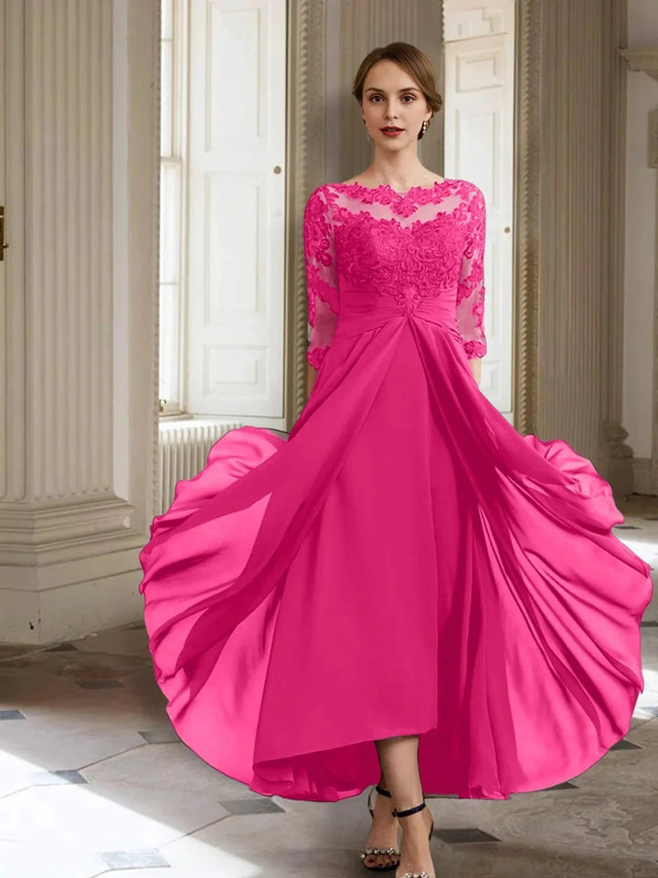 A-Line/Princess Long Sleeves Mother of the Bride Dresses with Applique by Dreamylily