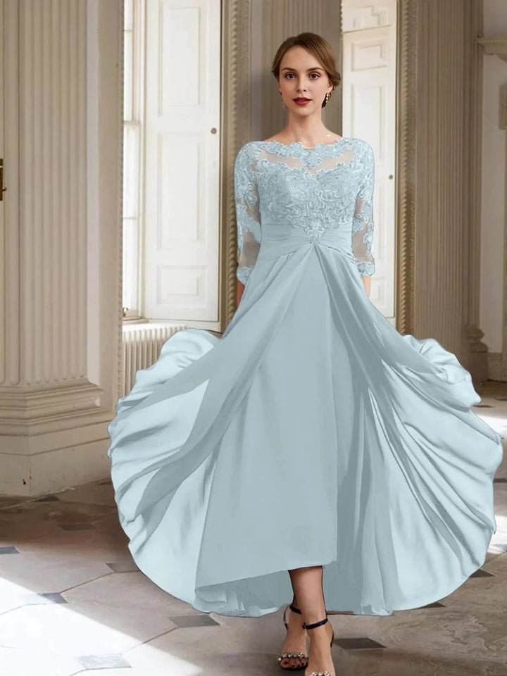 A-Line/Princess Long Sleeves Mother of the Bride Dresses with Applique by Dreamylily