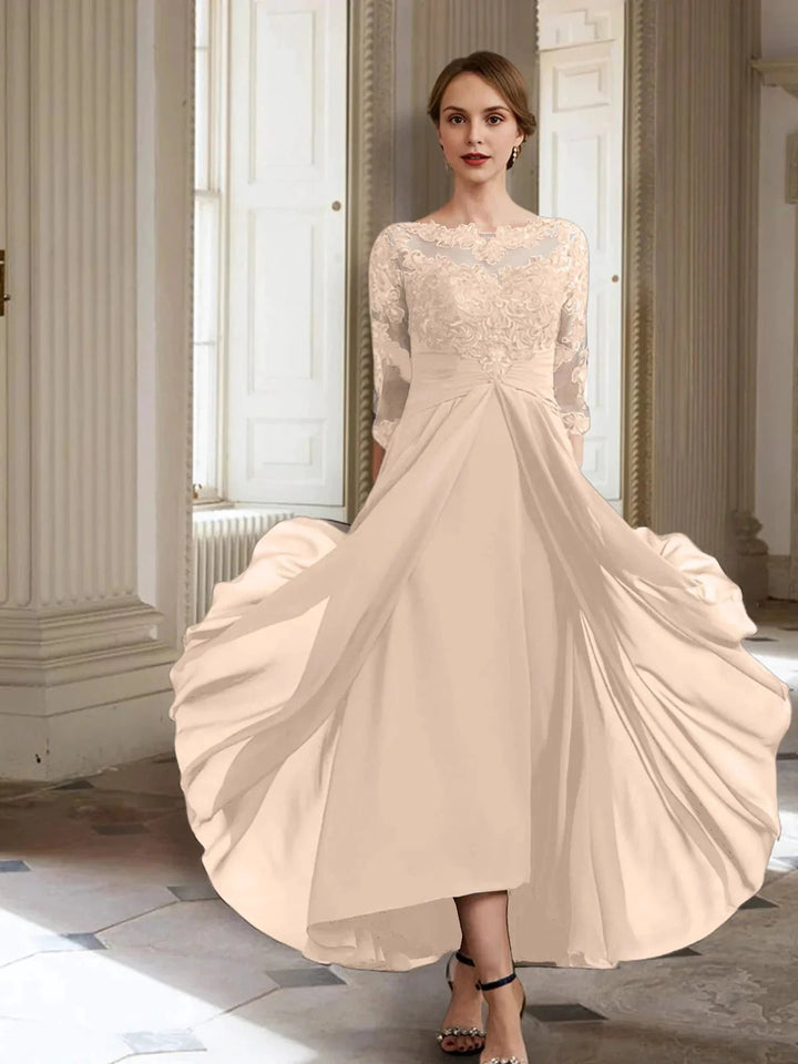 A-Line/Princess Long Sleeves Mother of the Bride Dresses with Applique by Dreamylily