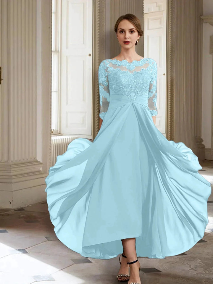 A-Line/Princess Long Sleeves Mother of the Bride Dresses with Applique by Dreamylily