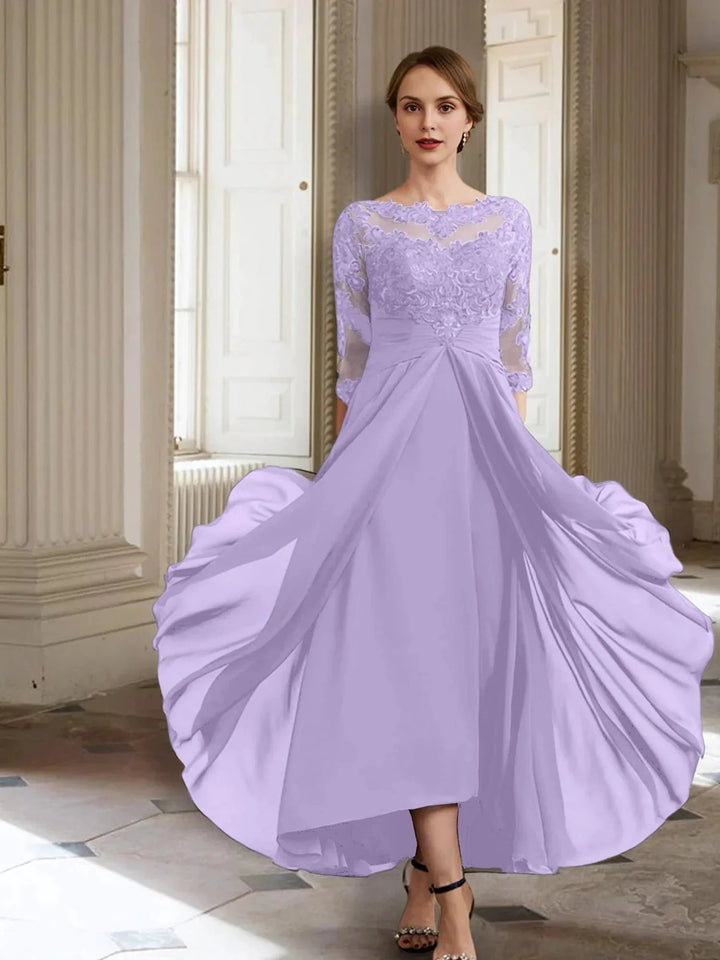 A-Line/Princess Long Sleeves Mother of the Bride Dresses with Applique by Dreamylily