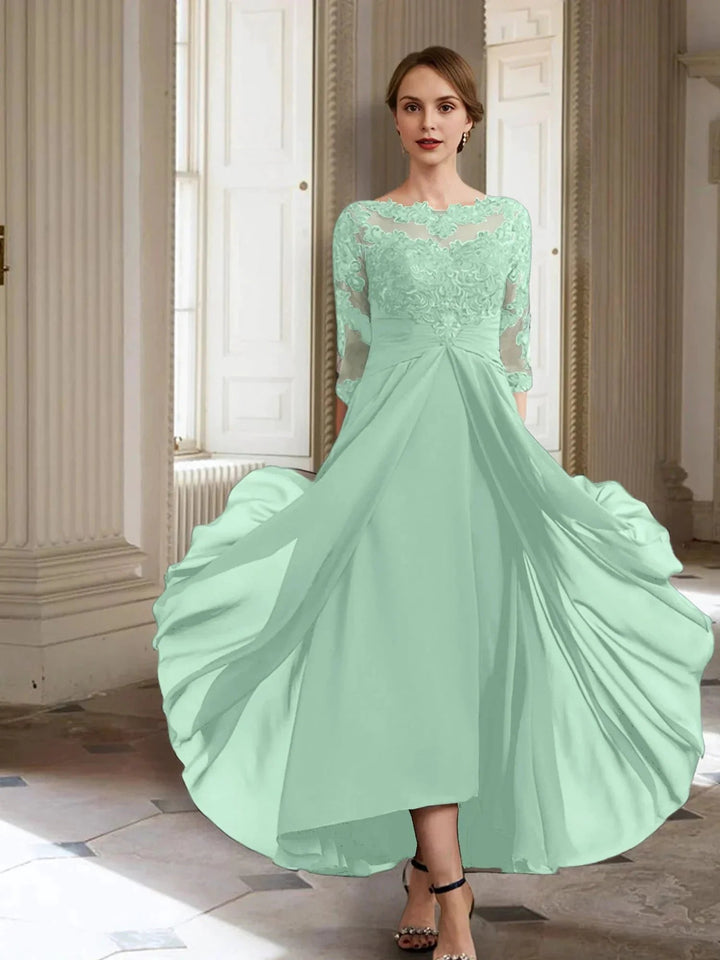 A-Line/Princess Long Sleeves Mother of the Bride Dresses with Applique by Dreamylily