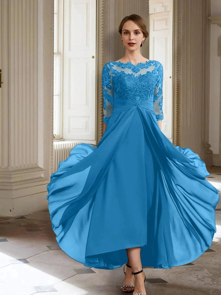 A-Line/Princess Long Sleeves Mother of the Bride Dresses with Applique by Dreamylily
