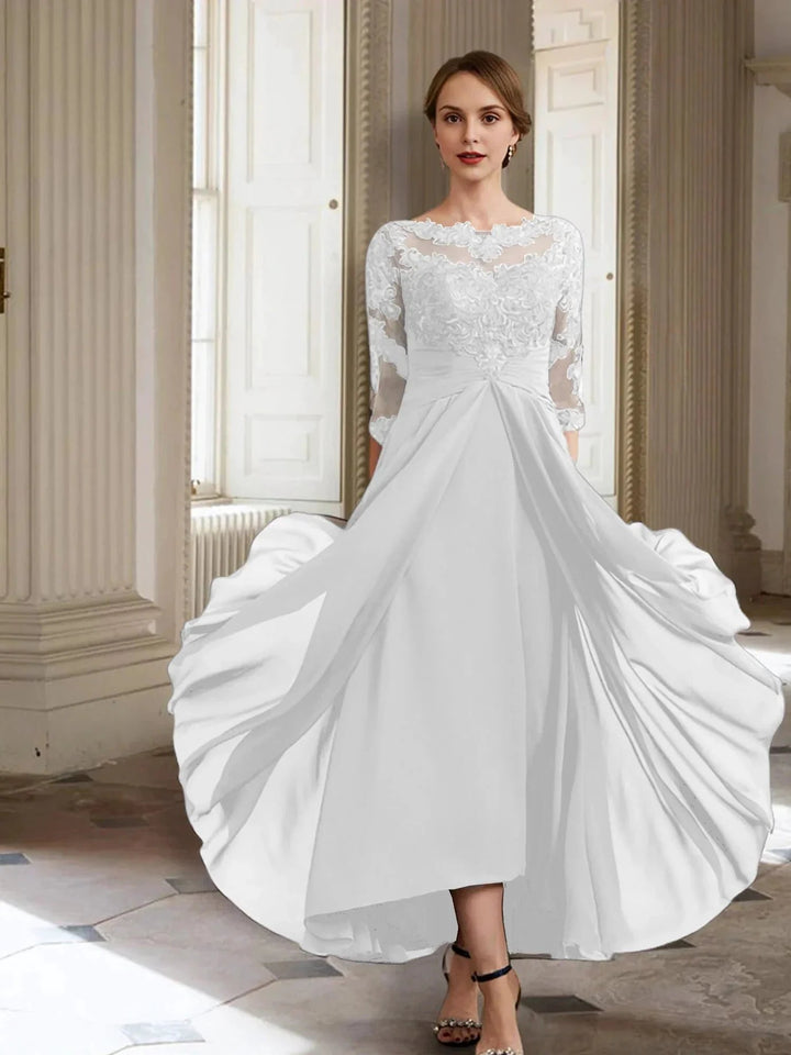 A-Line/Princess Long Sleeves Mother of the Bride Dresses with Applique by Dreamylily