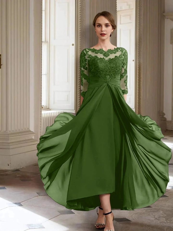 A-Line/Princess Long Sleeves Mother of the Bride Dresses with Applique by Dreamylily