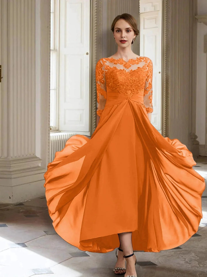 A-Line/Princess Long Sleeves Mother of the Bride Dresses with Applique by Dreamylily